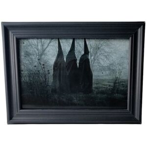 Vintage Occult Witches Dark Punk Rock Werid Oddity Cult Home Decor Metal Witch